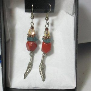 New Colorful Beaded Earrings Wire Dangle